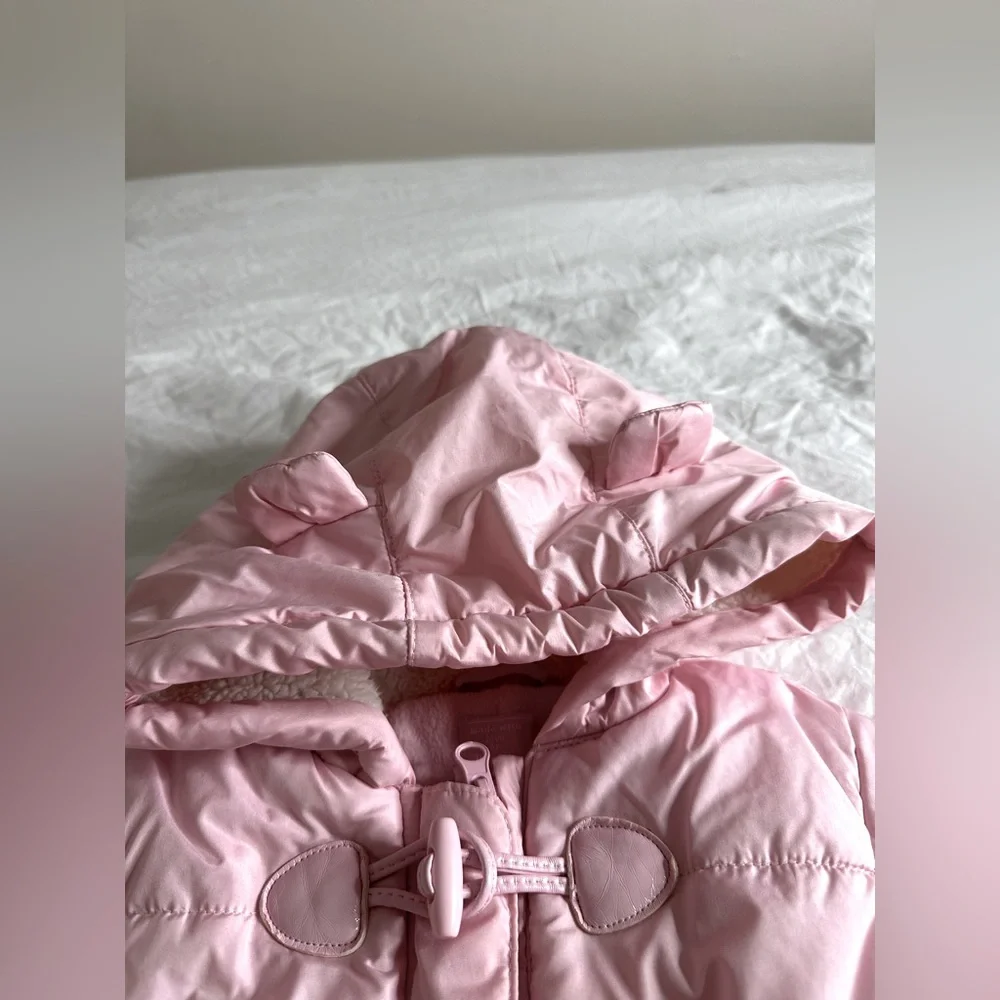 Children’s Place light pink warm snowsuit size 9-12 months
